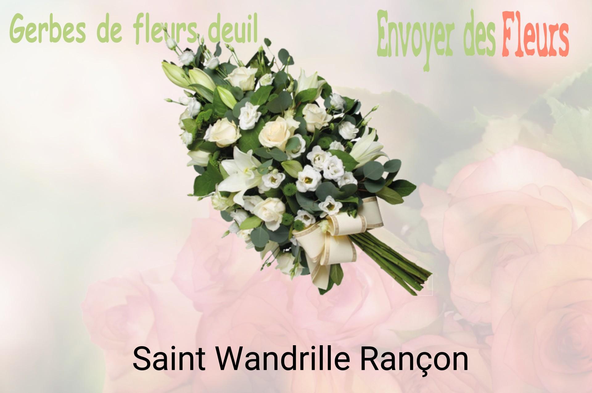 Gerbe de fleurs de deuil livrée à Saint-Wandrille-Rançon